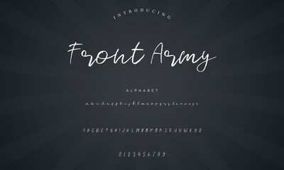 signature Font Calligraphy Logotype Script Brush Font Type Font lettering handwritten