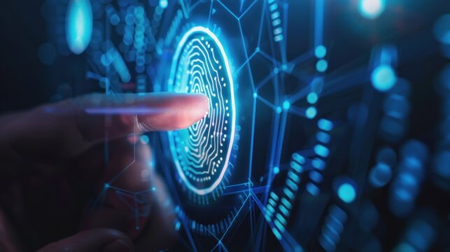 digital animation of finger print