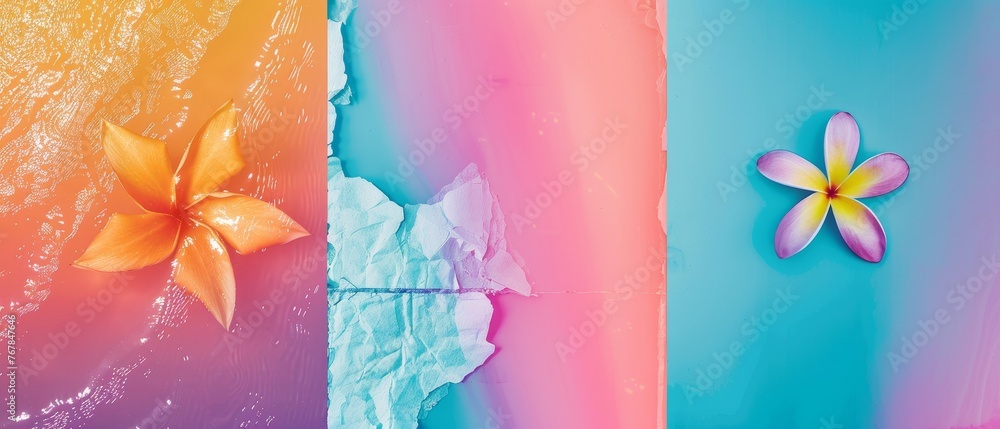 Poster brutalism shape blurs, different geometric forms in 90s style. abstract blurred gradient shapes set.