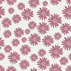 Seamless wallpaper with beautiful flowers.Vintage floral ornament. simple summer pink flower texture background pattern used for textile,wallpapers..,