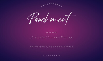 signature Font Calligraphy Logotype Script Brush Font Type Font lettering handwritten