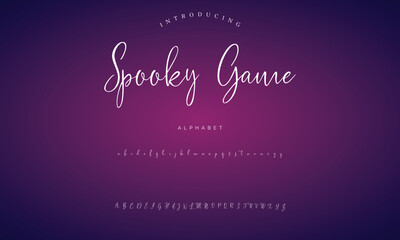 signature Font Calligraphy Logotype Script Brush Font Type Font lettering handwritten