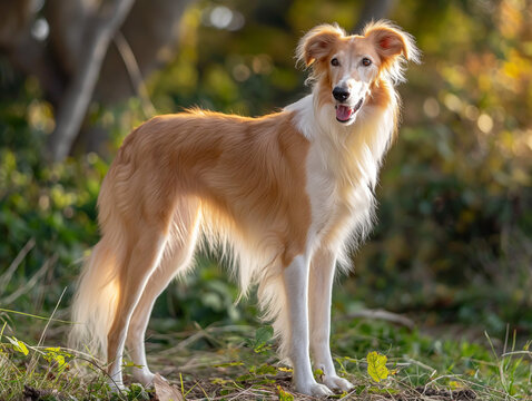 silken windhound dog