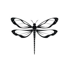 Dragonfly | Minimalist and Simple Line White background