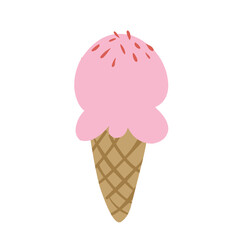 Set of tasty ice creams