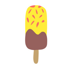 Set of tasty ice creams