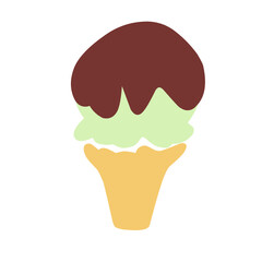 ice cream icon. Vector illustration