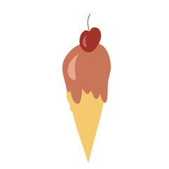 ice cream icon. Vector illustration