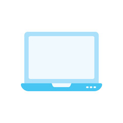 Flat Color Laptop vector icon