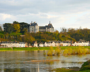 Chaumont-sur-Loire Castle in France in the Loire Valley..