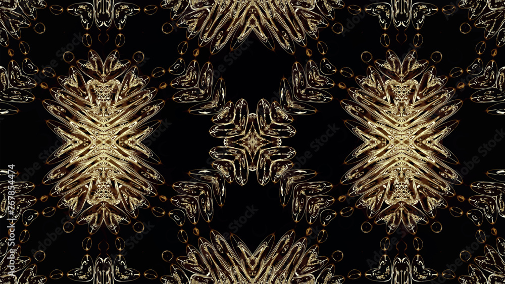 Poster abstract kaleidoscope with geometric pattern. kaleidoscopic background design. colorful abstract kal