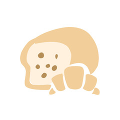 icon ice cream and piece of cake vector