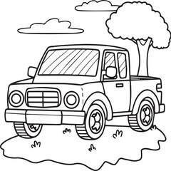 Fototapeta na wymiar Vehicles coloring pages for coloring book. Vehicles outline vector