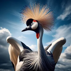 Foto op Aluminium  Grey Crowned Crane © Lab