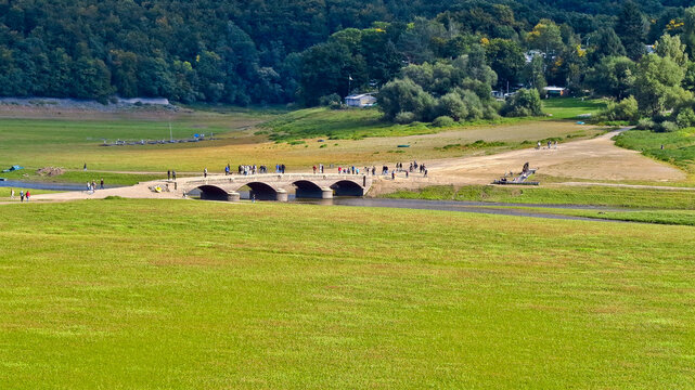 Asel Bridge at Lake Eder without Water