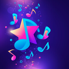 Music composition in gradient style