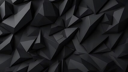 Fototapeta premium abstract black background with polygons