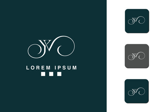 YV, VY, Y, V, Abstract Letters Logo Monogram