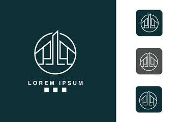 Simple Real Estate Logo Monogram