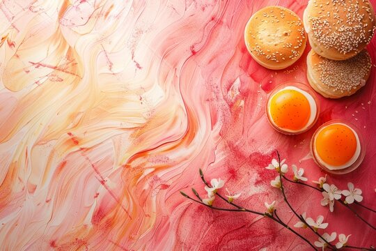 abstract background for English Muffin Day
