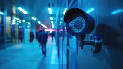 Secure banking environment with advanced security technologies, emphasizing the bank's commitment to protecting customer data and maintaining a secure network