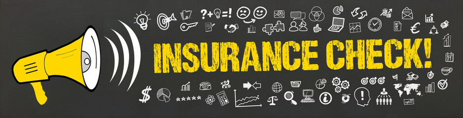 Insurance Check! - obrazy, fototapety, plakaty