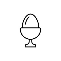 Obraz premium Egg outline icons, minimalist vector illustration ,simple transparent graphic element .Isolated on white background