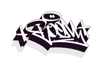 BOOM graffiti tag style design
