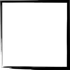 Obraz premium Square frames brush strokes. Set of design elements