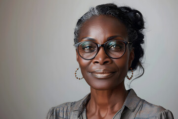 
Imagine
2d




Close up happy elderly black woman in glasses wearing  blouse isolated on white background - obrazy, fototapety, plakaty