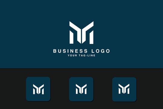 Alphabets Letters MY, YM,  Initials Logo Monogram
