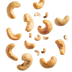 cashew nuts isolated on transparent background, png
