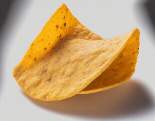 tortilla chips on white background