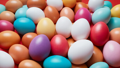 Fototapeta na wymiar Colorful easter eggs 