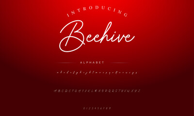 signature Font Calligraphy Logotype Script Brush Font Type Font lettering handwritten