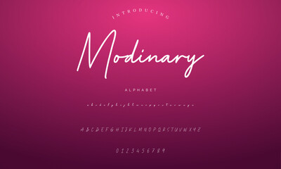 signature Font Calligraphy Logotype Script Brush Font Type Font lettering handwritten