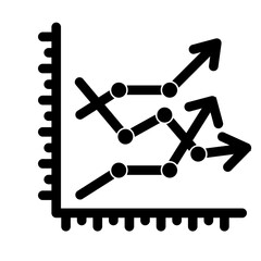 Line Chart glyph icon