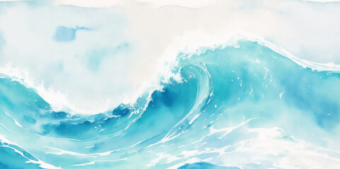 Obraz na płótnie Canvas Abstract vector ocean wave soft blue and white background. Water ocean wave white and soft blue aqua, teal texture.