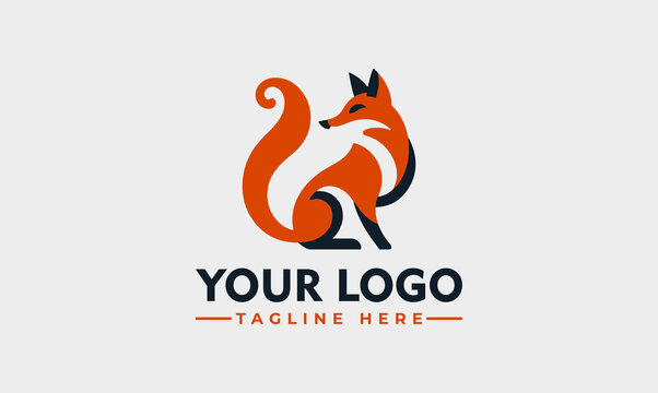 Fox logo vector logo design flat Fox logo vector Modern for Business Identity