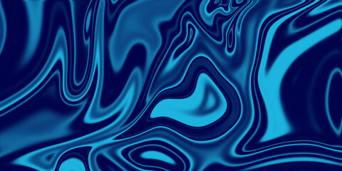 Blue Metallic liquid surface. Liquid background. Navy blue liquify background. Abstract blue background