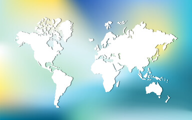 Abstract world map. Web design template.