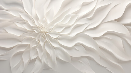 close up horizontal image of a white 3d flower decoration