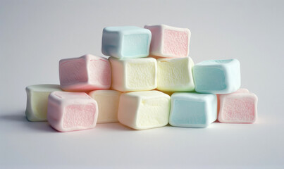 Colorful assortment of small marshmallows - 767876043