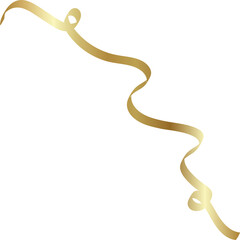 Gold ribbon, christmas, new year, holiday