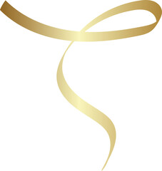 Gold ribbon, christmas, new year, holiday