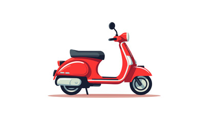 scooter vector flat minimalistic isolated illustration