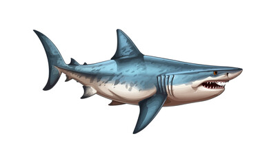 shark isolated vector style on isolated background illustration