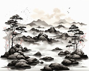 Japanese minimalistic zen picture