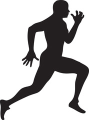 VETOR OLIMPÍADA CORRIDA MASCULINA 2024 PNG SEM FUNDO