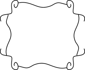 Hand drawn square frames